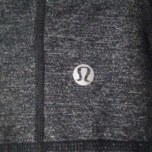 Lululemon Purple Gray Crossover Waist Band Wide Cropped Astro Leggings Size 6 - Picture 7 of 7